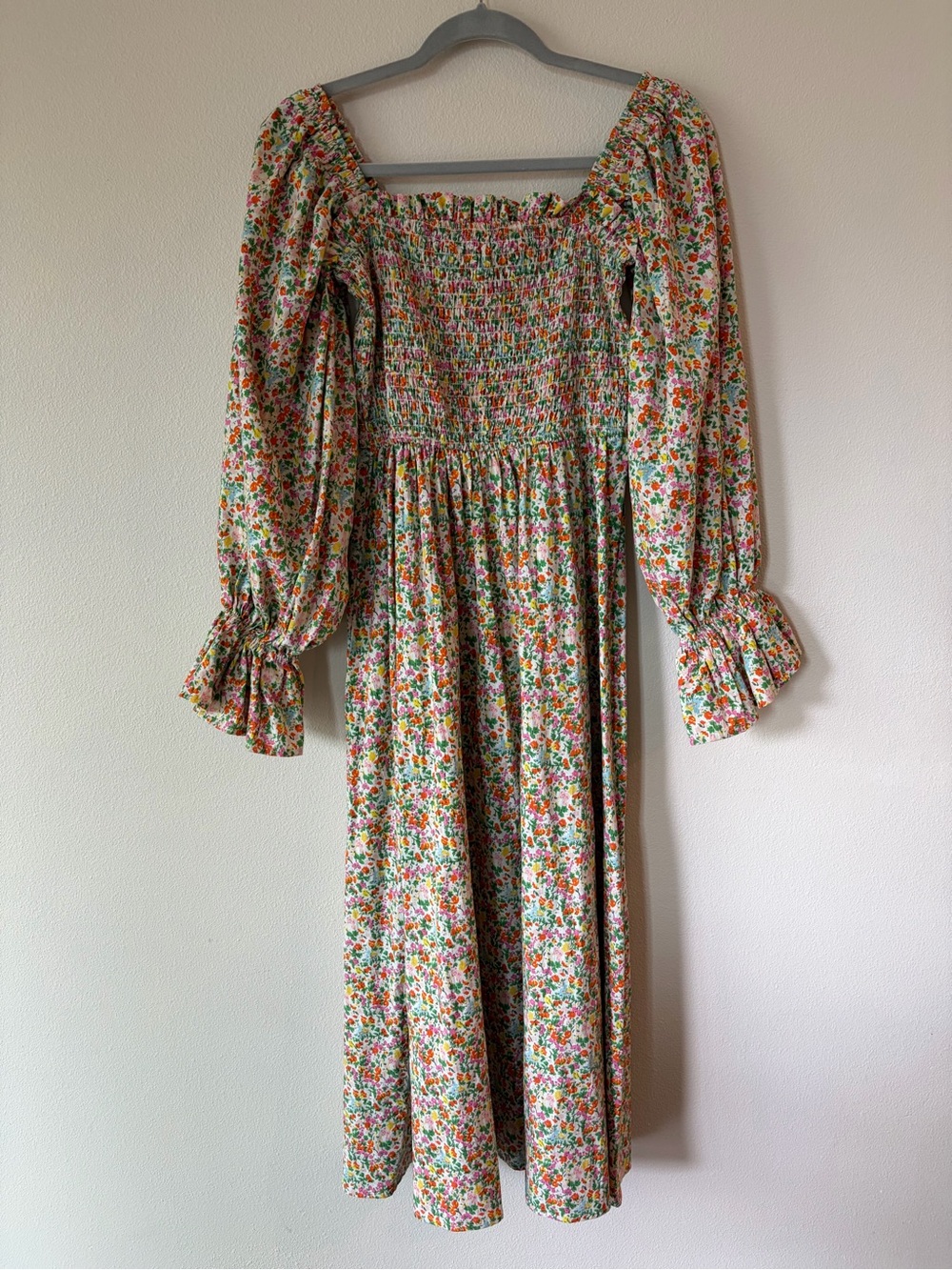 Elizabeth Wilson Cotton floral maxi dress
